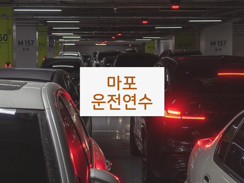 마포운전연수 후기