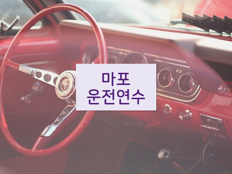 마포운전연수 후기