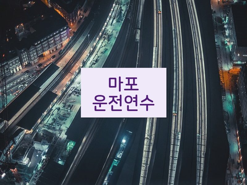 마포운전연수 후기