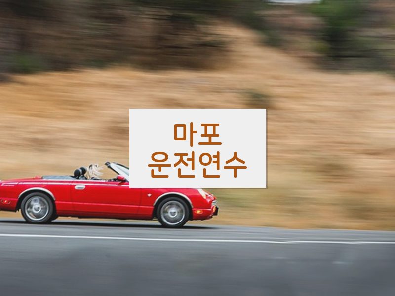 마포운전연수 후기