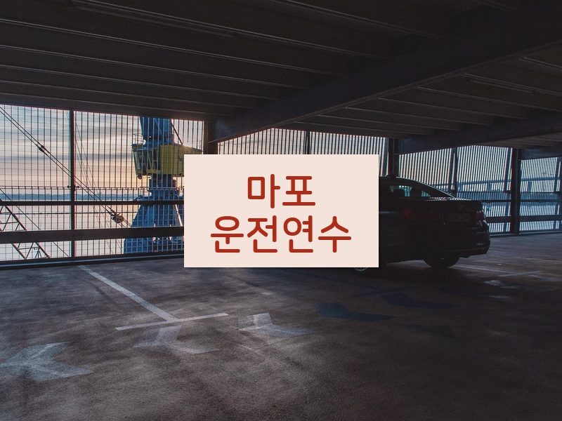 마포운전연수 후기