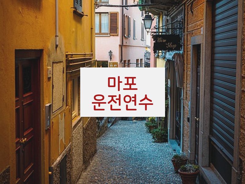 마포운전연수 후기
