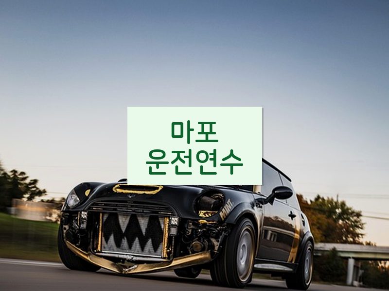 마포운전연수 후기