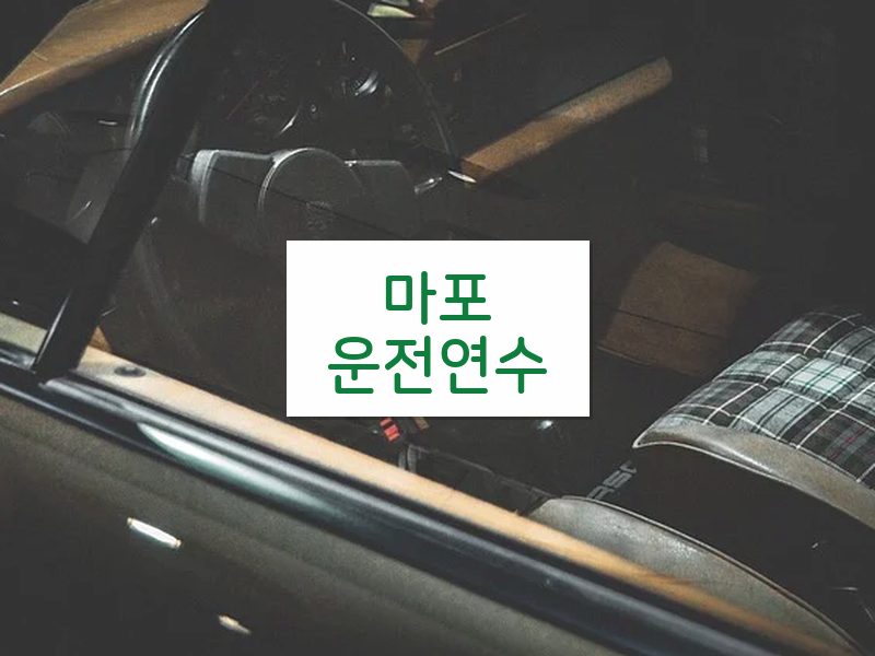 마포운전연수 후기