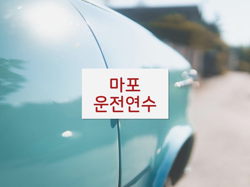 마포운전연수 후기