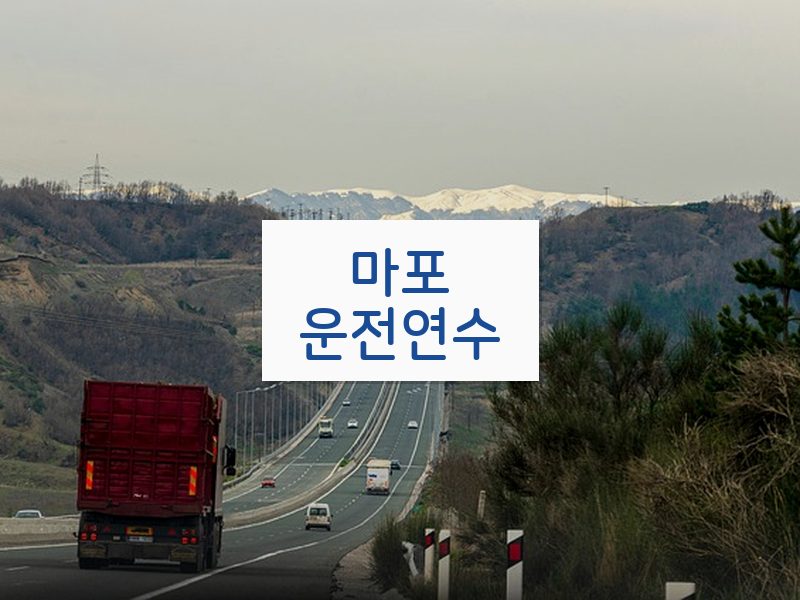 마포운전연수 후기